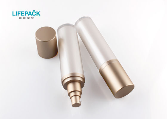 Cylinder Shaped Plastic Cosmetic Bottles , 100ml Cosmetic Serum Bottles