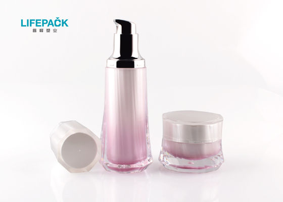 Facial Serum Plastic Lotion Bottles , Airless Lotion Pump Bottles Double Wall Structure