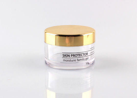 50g dégagent le pot cosmétique rond en verre avec la taille matérielle des couvercles φ63mmx42mm de PE