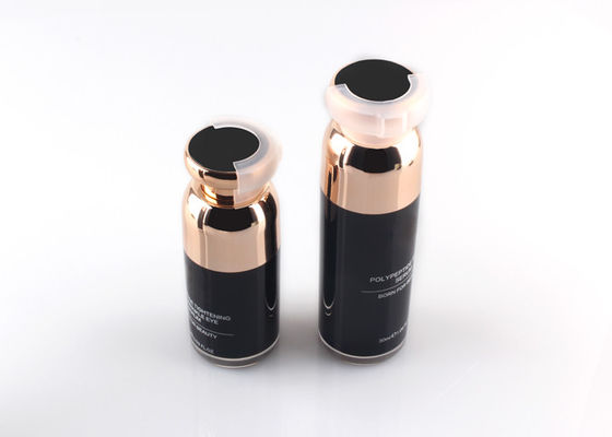 L'emballage acrylique de bouteille de lotion de chapeau, compression de taille de voyage met le type en bouteille privé d'air