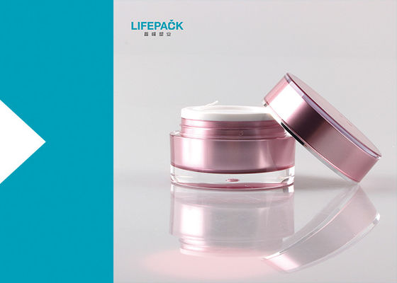 La capacité acrylique cosmétique adaptée aux besoins du client du pot 30ml de couleur pour des lotions et écrème
