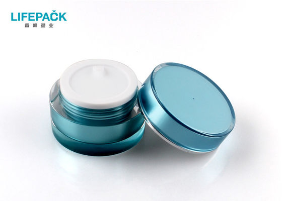 Le cylindre de plexiglass cogne, 50g le bleu organométallique, pots de maquillage