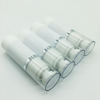 La pompe privée d'air d'impression en soie met 50ml/bouteilles en bouteille en plastique claires pompe de cylindre